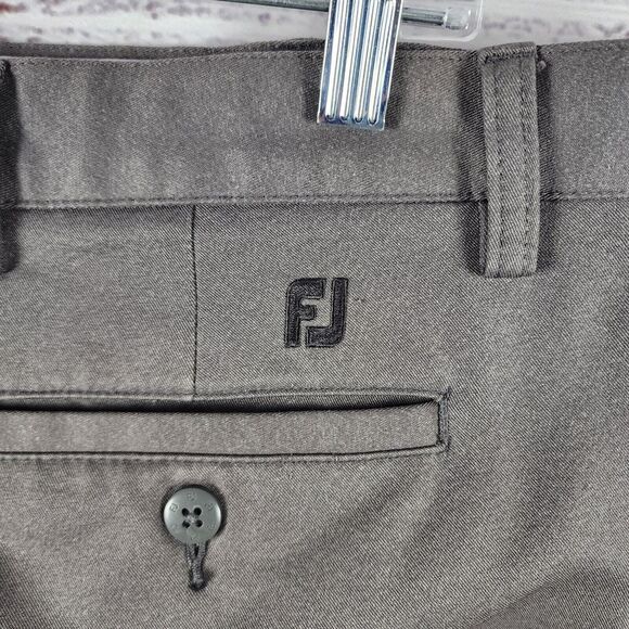 FootJoy Pants Mens 38x32 Dark Gray Athletic Fit Performance Stretch‎ Chinos FJ - Picture 3 of 10